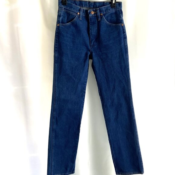 VTG Y2K Wrangler Rigid Cowboy Cut Slim Fit Jeans 936DEN Unisex 29x 34 - Picture 2 of 12